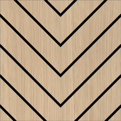 Produktbild von FLLOW MDF Wandpanel Fischgrät 30x30 cm 3D Wanddekoration Dekorpanel Wandverkleidung 4er Set