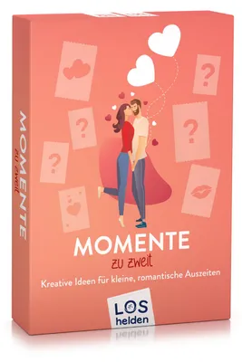 Produktbild von Momente zu zweit Kartenspiel für Paare mit lustigen Aufgaben