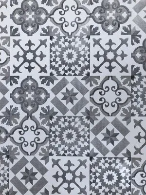 Produktbild von Bodenschutzmatte Vintage Floor Tile Antique grau 65x100 cm