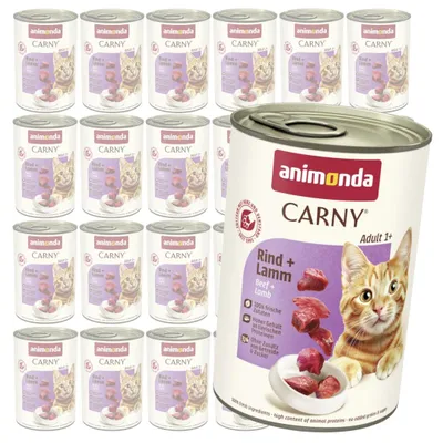 Produktbild von Animonda Carny Adult 24x400g Nassfutter für Katzen mit Rind und Lamm
