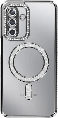 Image de Avizar, coque Galaxy A17 compatible MagSafe avec bordures en strass, noir