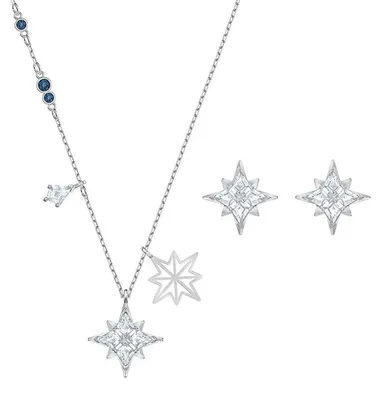 Zdjęcie produktu dla Zestaw Swarovski 5517182 Symbol Star, weiss, Rhodiniert