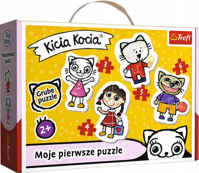 Produktbild von TREFL Baby-Puzzle Kicia Kocia 4in1 (3,4,5,6 Teile)