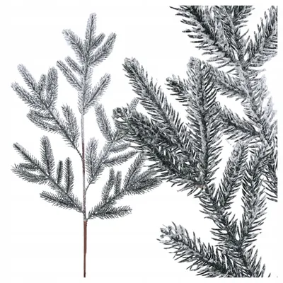 Produktbild von Czakos Künstlicher Tannenzweig Winterdeko Schnee-Effekt