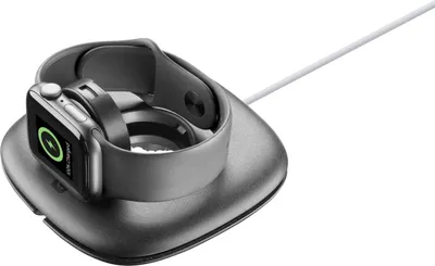 Produktbild von Cellularline Dock - Apple Watch Halterung für Apple Watch, Smartwatch, Passive Halterung, Tisch/Bank, Schwarz