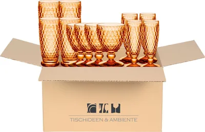 Produktbild von Villeroy & Boch Boston coloured apricot Geschenkbox Summerparty 12tlg