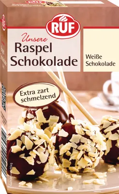 Produktbild von RUF Raspel Schokolade Weiße Schokolade