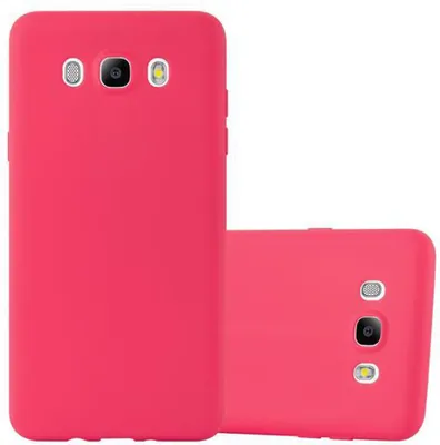 Produktbild von Cadorabo Hülle für Samsung Galaxy J5 2016 Schutzhülle in Rot Handyhülle TPU Silikon Etui Case Cover