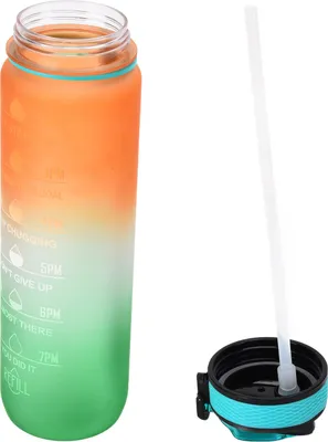 Obrázek produktu pro Láhev na vodu, 1000 ml, oranžová, matná, přenosný džbán pro venkovní sportovní aktivity