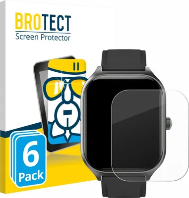 Produktbild von 6x BROTECT Schutzglas für FORRLITE Smartwatch 2.01" Schutzfolie Panzer Folie Glas Display Schutz klar
