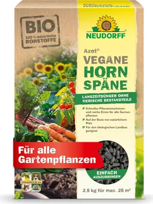 Obrázok produktu pre Neudorff Neudorff Organic - Azet Vegan Horn Shavings 2,5 kg - 100% prírodné dusíkaté hnojivo