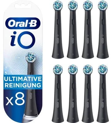 Image de Oral-B Brosses à dents iO Nettoyage Ultime 8 pièces FFU noir