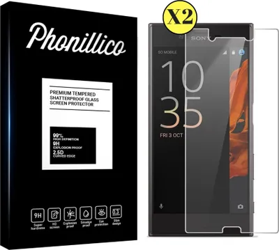 Immagine prodotto di Vetro temperato per Sony Xperia XZ [2 pezzi] Pellicola protettiva antigraffio resistente Phonillico®