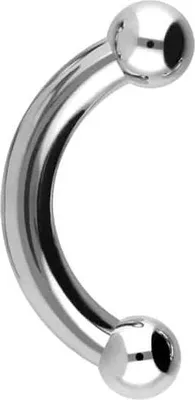 Produktbild von Bauchnabel-Piercing, Rook Piercing Chirurgenstahl Banane