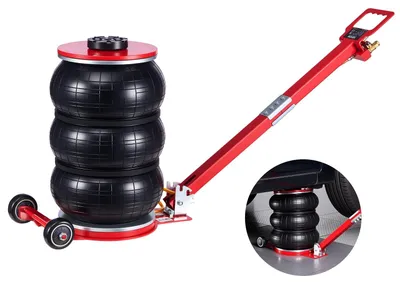 Produktbild von VEVOR 5 Ton/4999,9 kg Pneumatischer Wagenheber Triple Bag Luftheber Hubhöhe 16,5-40,6 cm Aufblasbarer Wagenheber Pneumatischer Luftheber 4999,9 kg Tragfähigkeit Extrem schnelles Heben, 5 T-b, Bodenart