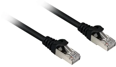 Productafbeelding van Patchkabel RJ45 Cat.6a, afgeschermd (SFTP), zwart, 5 meter, LSOH (halogenenvrij)