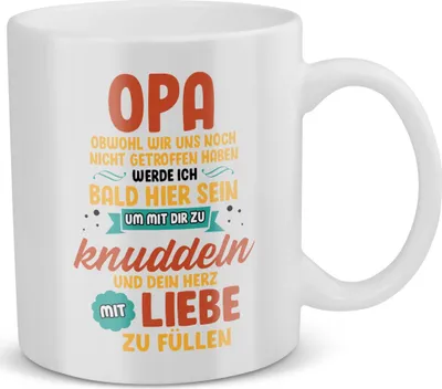 Produktbild von 22Feels Du Wirst Opa Schwangerschaft Geschenk Männer Werdender Grossvater Schwanger Babyparty Babyshower Geschenkidee Kaffeetasse Haferl Geburtstag Weihnachten