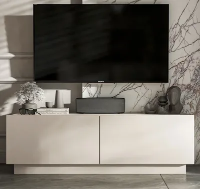 Produktbild von Loft TV-Schrank TV-Lowboard Enjoy Zweitürig Modern Lindner Möbel 120cm x 37cm x 35cm, Farbe: Kaschmir matt