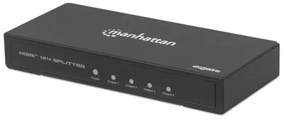 Produktbild von Manhattan 4K 4-Port HDMI-Ssplitter schwarz 4K@60Hz