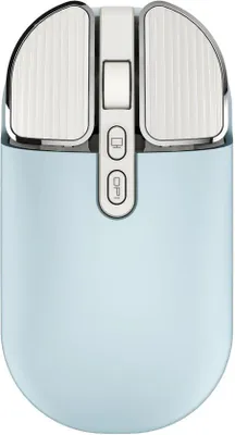 Image de Souris optique sans fil, silencieuse, bleue, souris de bureau sans fil