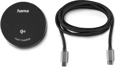 Obrázek produktu pro Hama 00201735, Vnitřní, USB, Bezdrátové nabíjení, Černá