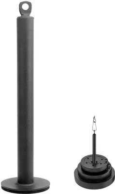 Immagine prodotto di Disco da 50 kg in metallo per allenamento con i pesi e fitness, nero