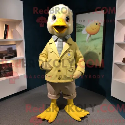 Zdjęcie produktu dla Sitrongul REDBROKOLY Gosling-maskotdraktfigura w spodniach chinosnych i spodniach