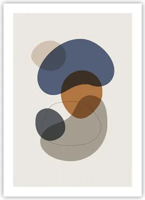 Produktbild von Poster - Poster ohne Rahmen - Boho Flecken abstrakt - 50x70 cm - Wand Bild - Wanddeko - Wandbilder - Kunstposter - Wandposter - Bilder - Kunstdruck - Wanddekoration - Wandbild - P2XPA50x70-4749