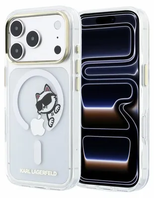 Obrázok produktu pre Karl Lagerfeld IML Choupette Peekaboo MagSafe kryt pre iPhone 18 Pro Max, transparentný (57983131777)