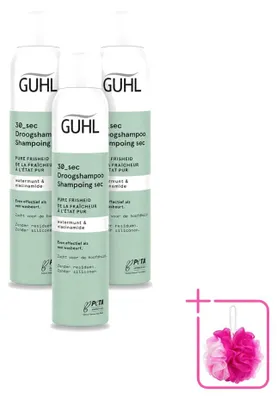 Produktbild von 3 x Guhl Trockenshampoo Pure Frische - mit Wasserminze - 200 ml - Sparpackung - 3 Stücke
