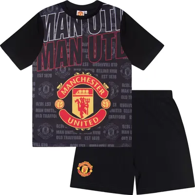 Obrázok produktu pre Manchester United FC - "Mbeumo 19" pyžamo so šortkami pre chlapcov GF939 (122) (Black)