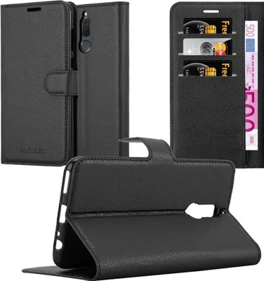 Zdjęcie produktu dla Pokrowiec Cadorabo do Huawei MATE 10 LITE w kolorze czarnym z magnetycznym zamknięciem na telefon komórkowy