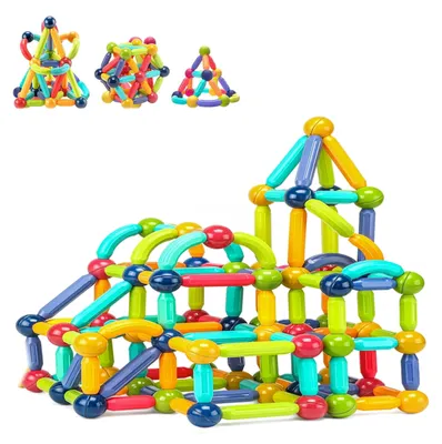 Immagine prodotto di Set di 46 elementi magnetici Lebula per bambini, bastoncini colorati