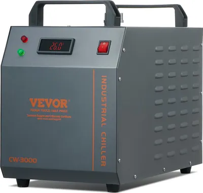 Immagine prodotto di Refrigeratore industriale CW-3000 Sistema di raffreddamento industriale raffreddato ad aria con serbatoio dell'acqua da 12 litri, portata massima di 12 litri/min, per macchine per incisione laser Macchina di raffreddamento Tubo laser