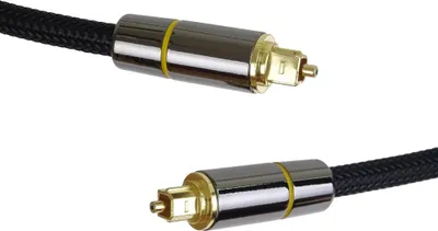 Zdjęcie produktu dla PremiumCord optyczny kabel audio Toslink, OD:7 mm, złoty metalowy nylon 0,5 m