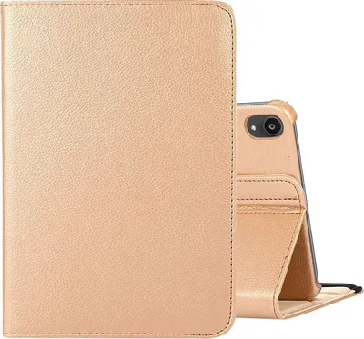 Produktbild von Mobigear DuoStand iPad Mini 7 (2024) Hülle Drehbare Klapphülle - Gold