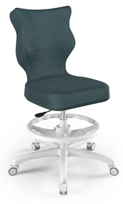Zdjęcie produktu dla Krzesło Dziecęce Regulowane, Ergonomiczne Krzesło Do Biurka Rozmiar: 146-176 Cm, Model: Petit Weiss Monolith 06, Z Podporą Dla Stóp