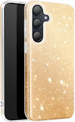 Image de Avizar, coque scintillante pour Samsung Galaxy A35 silicone ultra fin, or