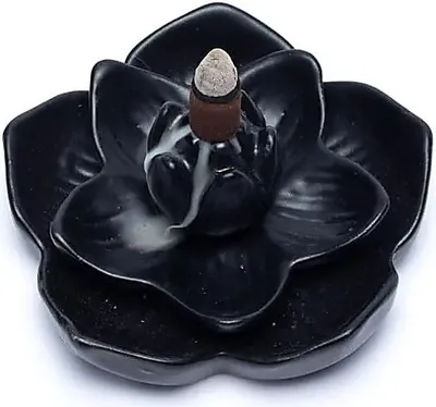 Produktbild von RückflussWeihrauchbrenner Lotusblüte – 12,7 x 12,7 x 5,8 cm kaufen online