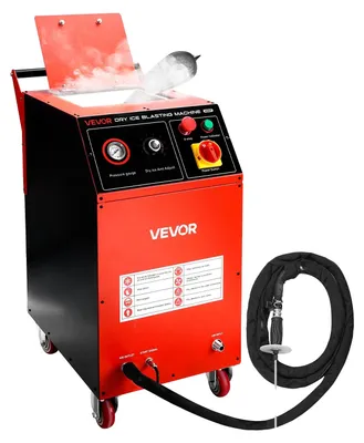 Immagine prodotto di VEVOR sabbiatrice a ghiaccio secco, 7,5 kg, sistema di sabbiatura a ghiaccio secco 4 ugelli, pulizia con sabbiatrice a ghiaccio secco, pressione regolabile, sabbiatrice a ghiaccio secco per auto, navi, aviazione, prodotti chimici