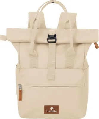 Image de travelite sac à dos de loisirs sac à dos pour ordinateur portable Basic Short Handle Rollup Backpack 11L Cream White écru