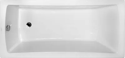 Image de Baignoire rectangulaire - 140 x 70 cm - avec Habillage - Pieds - Vidage Chrome - OPTIMA