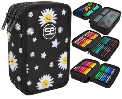 Produktbild von Coolpack Federmäppchen - Jumper 3 - DAISY BLACK