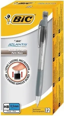 Produktbild von BIC Atlantis, Grau, Kunststoff, Schwarz, HB