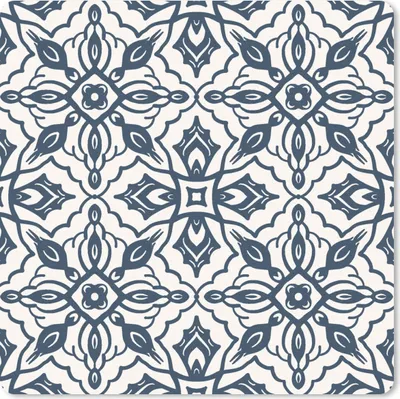 Produktbild von MuchoWow® Mauspad Mousepad Muster - Mandala - Blau 30x30 cm - Mousepads - Maus Mat - Pad - Mausunterlage - Gaming