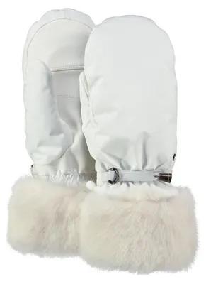 Image de Gants unie Barts Empire Skimitts, couleur blanche, taille S/7.0
