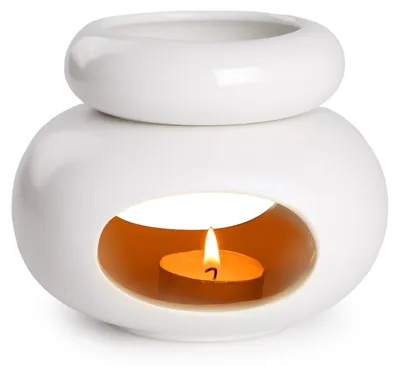 Immagine prodotto di Bruciatori per olio in Vetroceramica, diffusore di profumi, aromaterapia, portacandele, diffusore, bianco