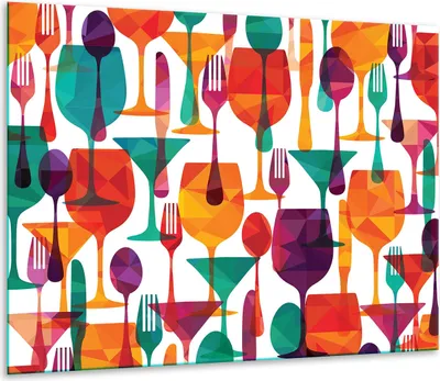 Produktbild von Herdabdeckplatten Glaskeramikkochfeld-Abdeckung Spritzschutz Glas 60x52cm Brille