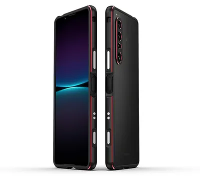 Obrázok produktu pre Pre Sony Xperia 1 VII Aurora Series kovový rám s ochranným puzdrom na fotoaparát červený