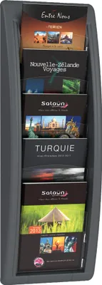 Image de PAPERFLOW 4063.11 Prospectus mural, A4. A5, anthracite